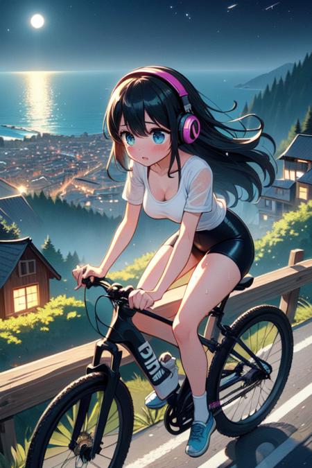 girl like road bike / uphill / downhill / yungas road