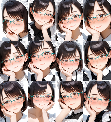 oval metal frame glasses2 / illustrious