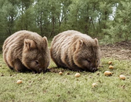 Wombat (Vombatus, Lasiorhinus) SD XL