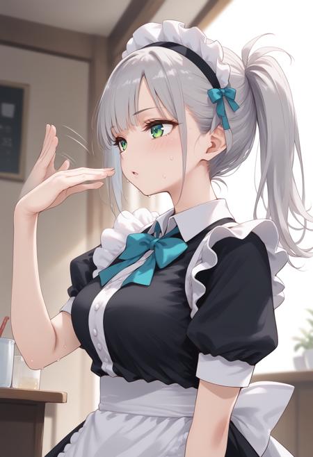 [SDXL&Pony] fanning self / fanning face / 手うちわ