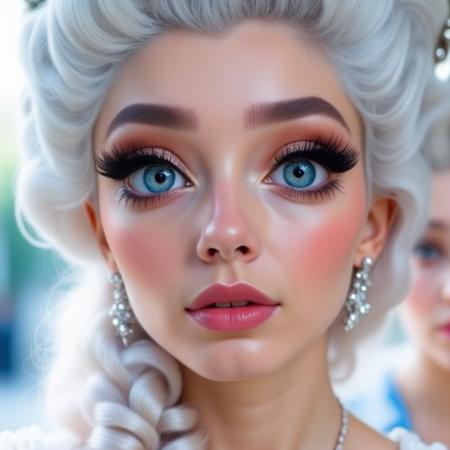 Baroque/rococo hair for FLUX