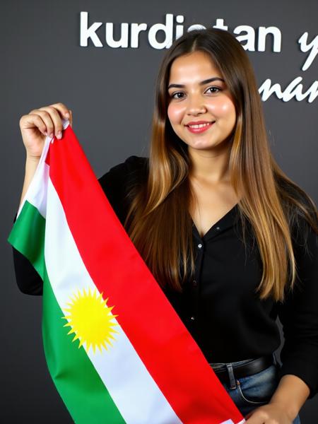 Kurdistan Flag - ئاڵای کوردستان版本FLUX Ver (ID: 1129174)