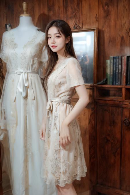 tulle lace dress (薄紗蕾絲洋裝)