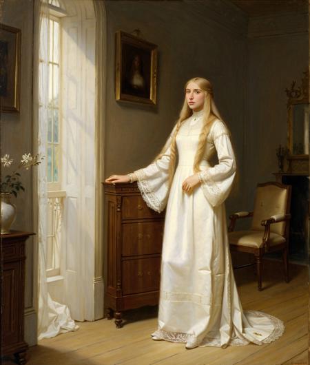 Edmund Leighton painting style