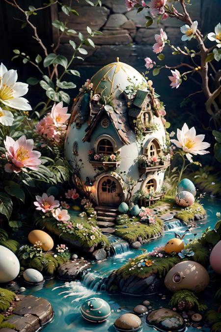 Easter Egg House [SDXL & SD1.5]