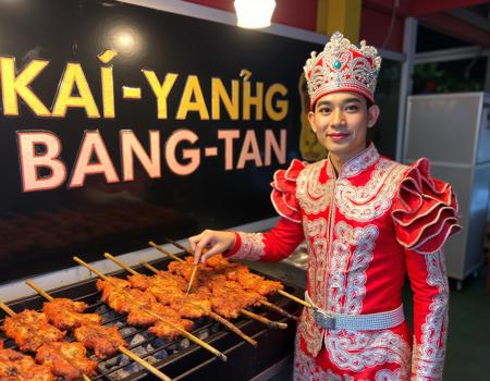 Bangtan grilled chicken skewers