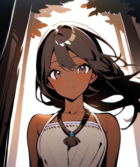 Brown Skin Anime girl