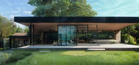 Landscape architecture Design 会客厅式景观建筑(Landscape-Oriented Rendering Algorithm)