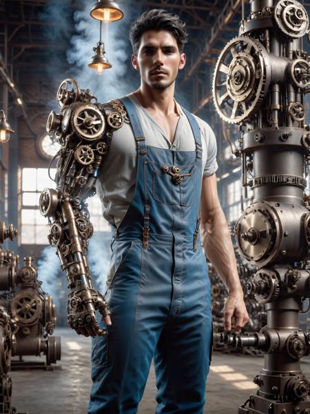 Gearbound Steampowered Arm SDXL
