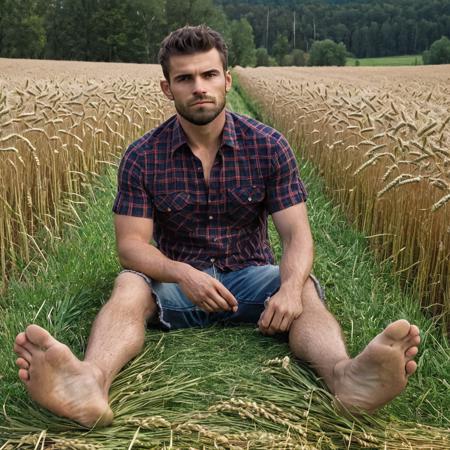 Male feet pose / barefoot