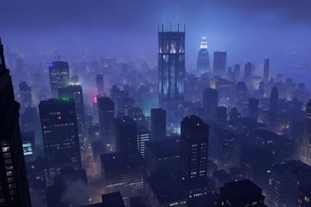 Gotham City - Gotham Knights [FLUX] LoRA Background