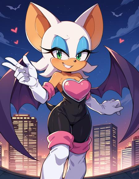 Rouge the Bat (ルージュ・ザ・バット) - Sonic the Hedgehog (ソニック・ザ・ヘッジホッグ) - COMMISSION