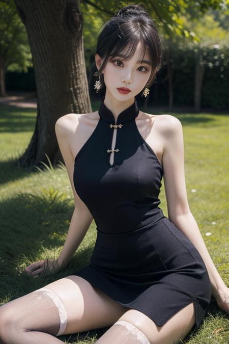 一件简单的网红夜店风旗袍 A simple china dress
