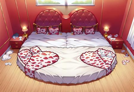Heart-shaped Bed (pony diffusion)