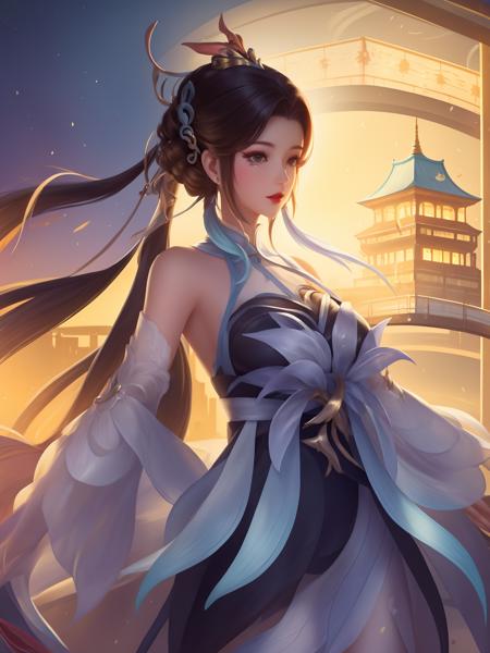 王者荣耀_大乔_白鹤梁神女_Honor of kings_Da Qiao