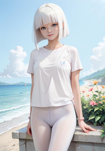 white pantyhose pony