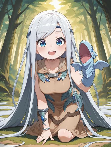 Yu-Gi-Oh! - Maiden with Eyes of Blue & Blue eye white dragon (青き眼の乙女 & 青眼の白龍) illu/PonyXL版本v1.11-illuXL (ID: 1238073)