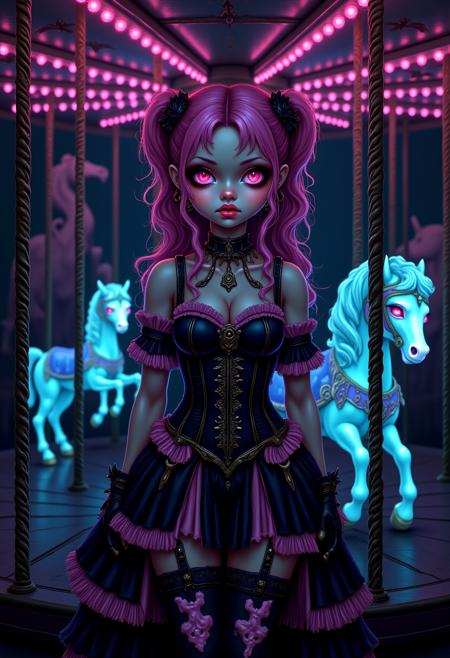 Pastel Goth Dark Circus [SD, Flux]