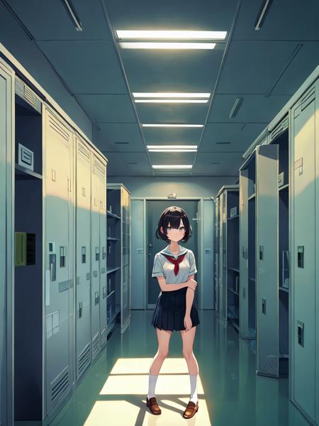 学校 School Building Scenery LoRA