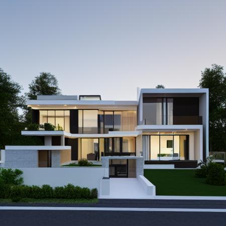 LoRA GDM Luxury Modern House / Building Architecture