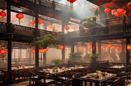 Traditional Multi Storey Wooden Chinese Restaurant版本v1.0 (ID: 700091)