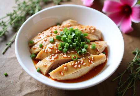 Flux-口水鸡-Steamed Chicken with Chili Sauce