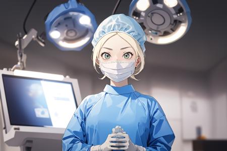 Female Surgeon / Surgical Nurse - Bouffant Cap