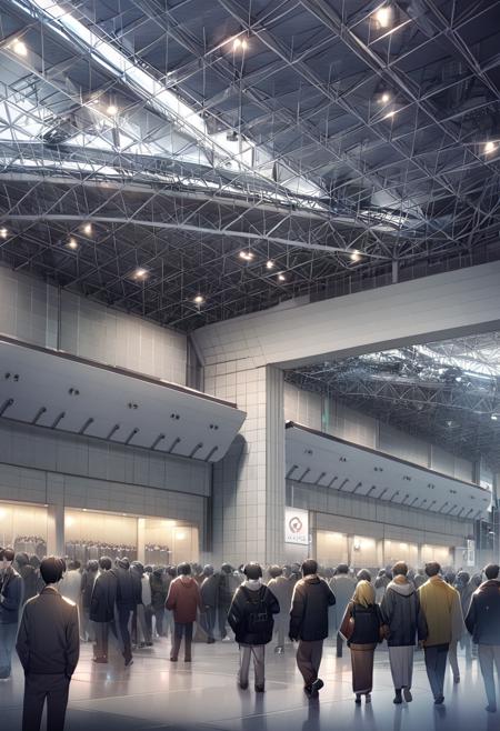 東京ビッグサイト東展示場  / TokyoBigSight EASTHALL indoors SDXL