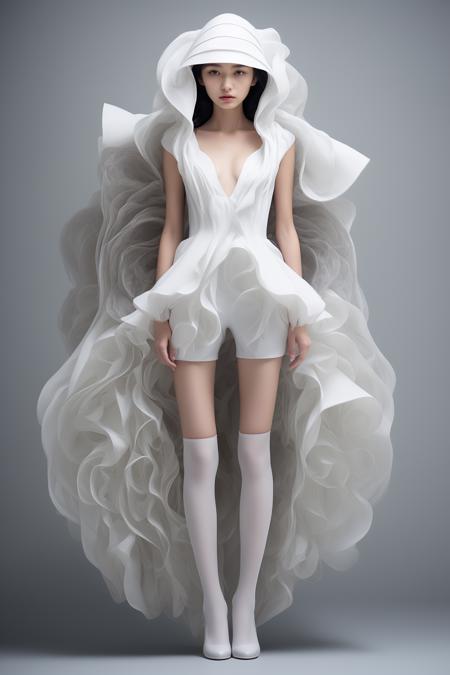 white issey miyake 三宅一生白
