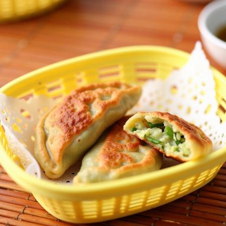 Flux-韭菜盒子-Fried Chinese Leek Dumplings