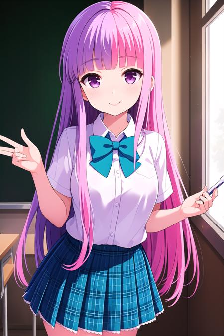 Niigaki Hina (Girl Friend BETA) | 新垣雛菜 (ガールフレンド（仮）) [SD 1.5 & Animagine XL]