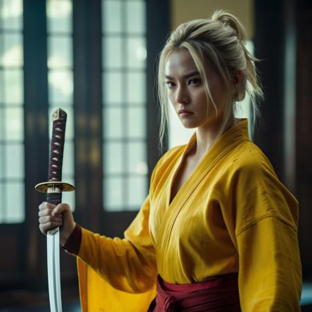 Female (Male) Samurai cinematic style XL + SD1.5