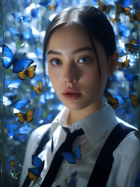 Blue_butterfly_SDXL 蓝色幻蝶