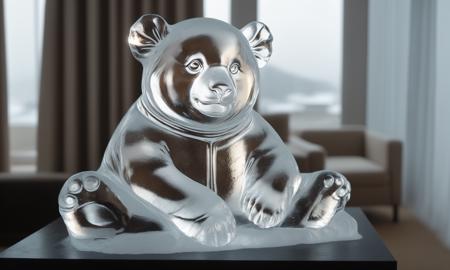 XL Realistic ice carving art style