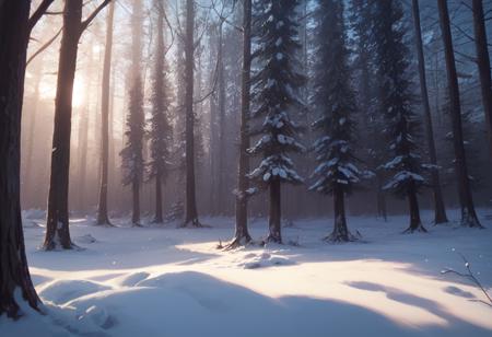 Forest background PonyXL