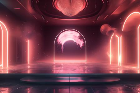 A stage background style