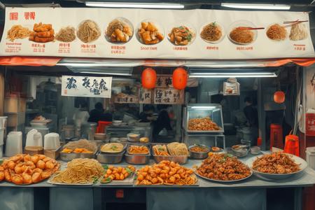 Large food stalls 大排档