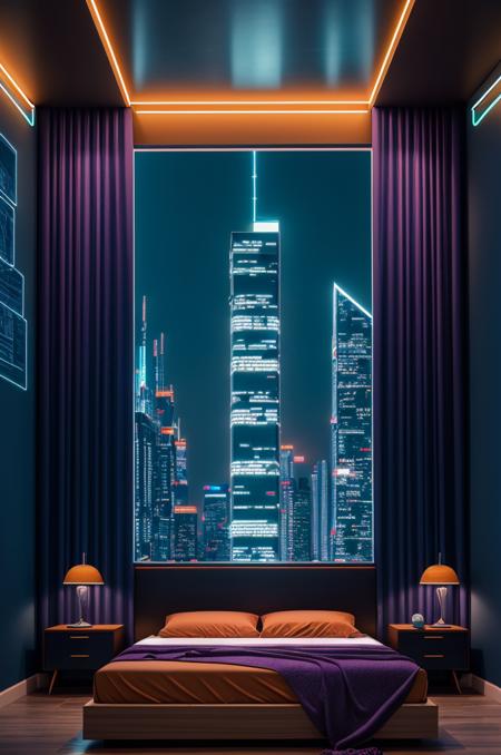Cyberpunk Interior Design