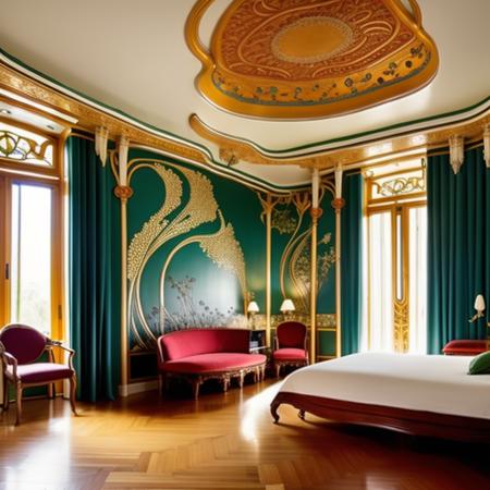 SD1.5_Art nouveau style interior design_SD1.5版本v1.0 (ID: 119536)