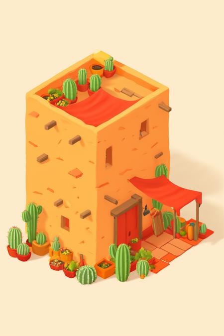 Desert Buildings (Isometric) [SDXL & SD1.5]版本SDXL (ID: 501823)