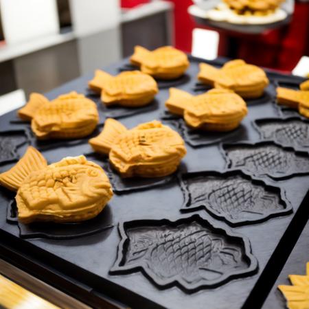 Fish shaped waffle shop
