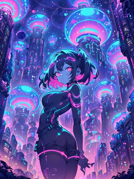 futuristic city LoRA [XL+Pony]