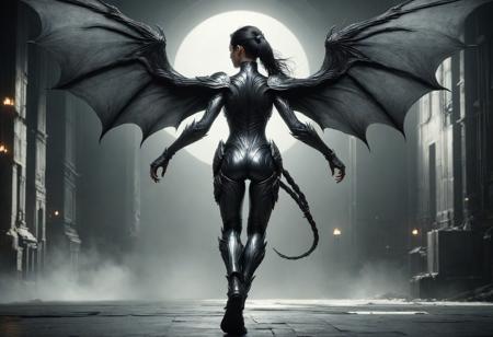 DonM - Dragons and Wings and Back view [Flux,SDXL]