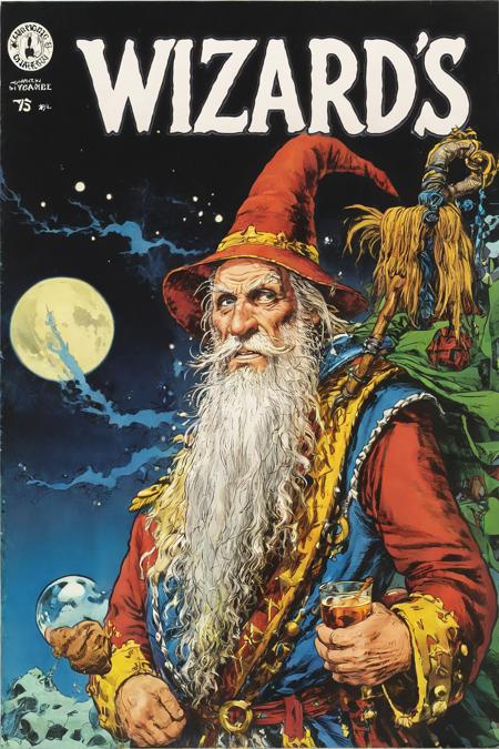 The Wizard's Vintage Comic Book Cover