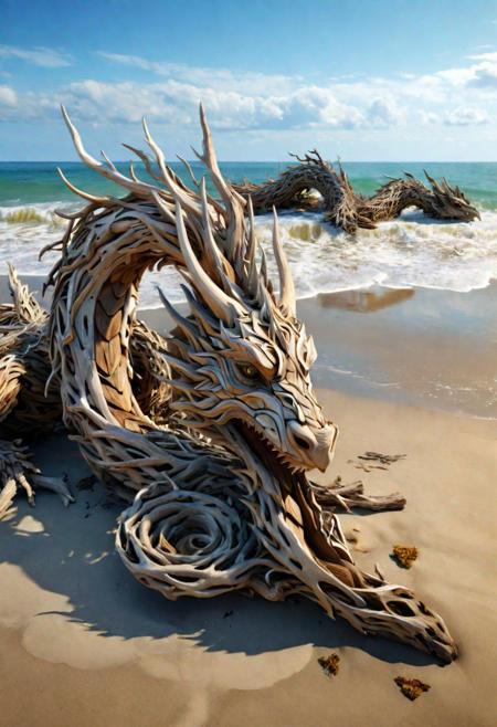 Driftwood Detailed Art - Dream Diffusion - By DICE