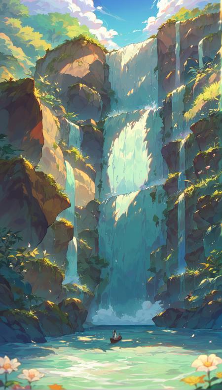 Anime Style Backgrounds for Pony Diffusion