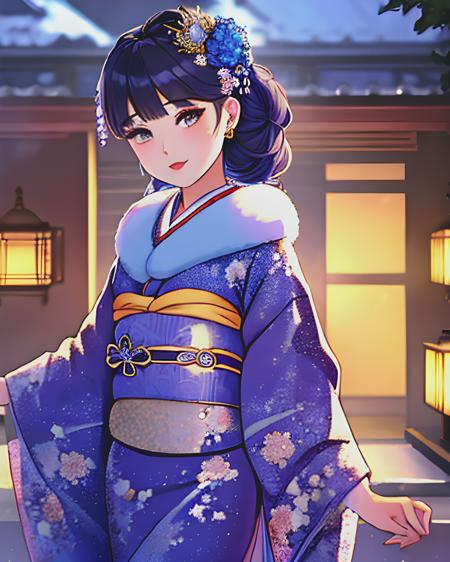 Furisode Fur Collar
