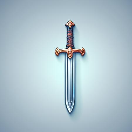 Icon in vector 3D style
