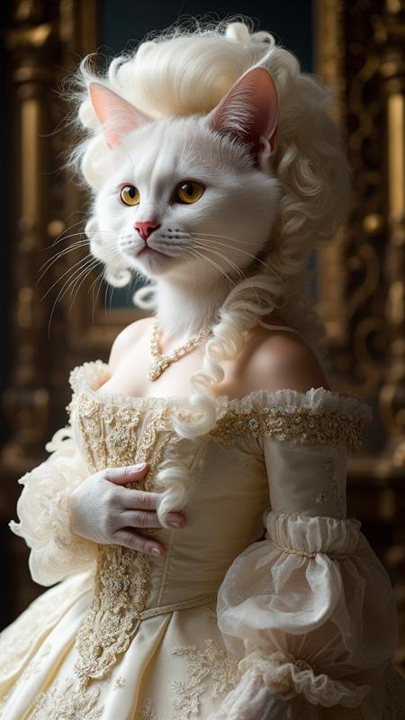 Baroque/rococo hair for FLUX
