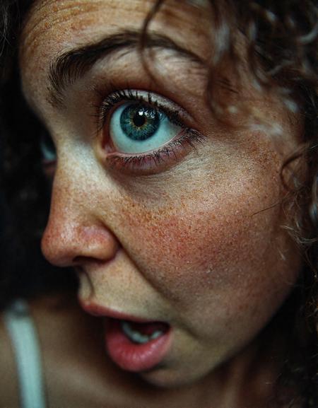 Female - Face Portraits - Detailed Skin - Closeup Macro - Flux